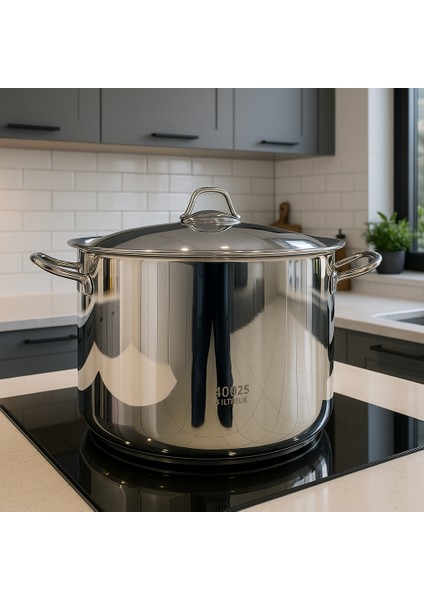 40X25 cm 31LT Çelik Derin Tencere