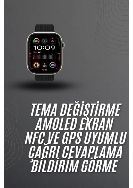 Akıllı Saat 2.02 Inch Nabız Ölçer Arama Konuşma Müzik Dinleme