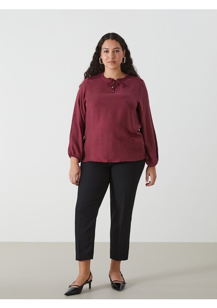 Yeni Sezon Bağlamalı Yaka Kadın Bluz fiyatları
