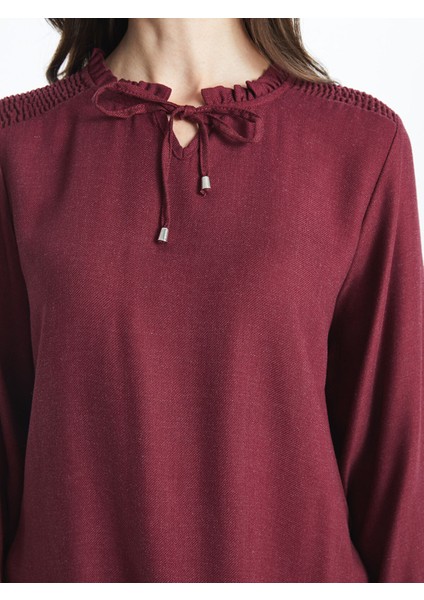 Yeni Sezon Bağlamalı Yaka Kadın Bluz fırsatları