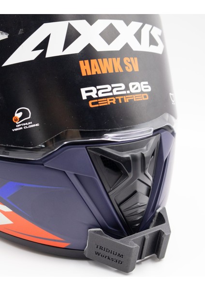 Axxis Hawk Evo Sv Kask Için (Kask Hariç ) Aksiyon Kamerası Kask Çene Bağlantı Aparatı Chin Mount