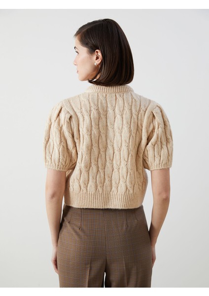 Yeni Sezon Kurdele Detaylı Balon Kollu Prenses Kazak fırsatları