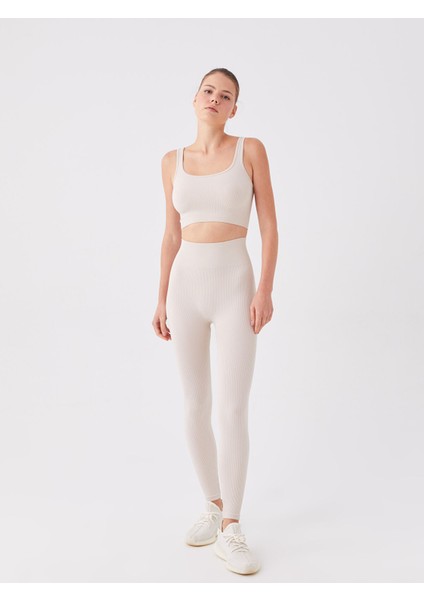 Yeni Sezon Beli Lastikli Düz Seamless Kadın Tayt fırsatları