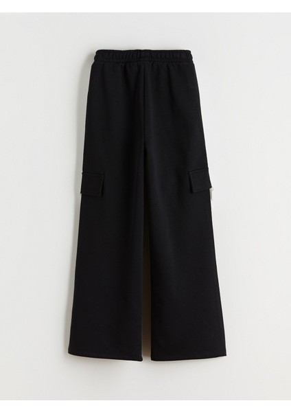 Yeni Sezon Beli Lastikli Kız Çocuk Kargo Eşofman Altı