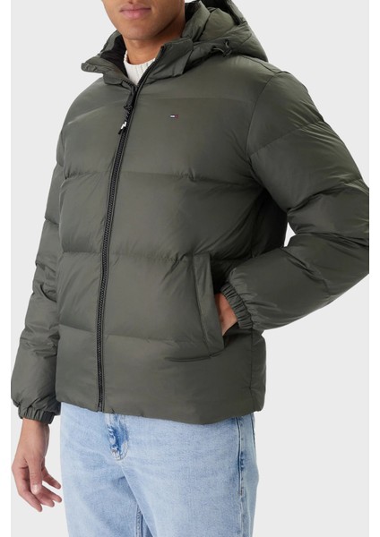 Comfort Fit Çıkarılabilir Kapüşonlu Şişme Mont Erkek Mont DM0DM19786 Mrh