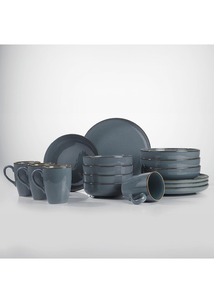 4 Kişilik 16 Parça Yemek Takımı 730P01 Mavi
