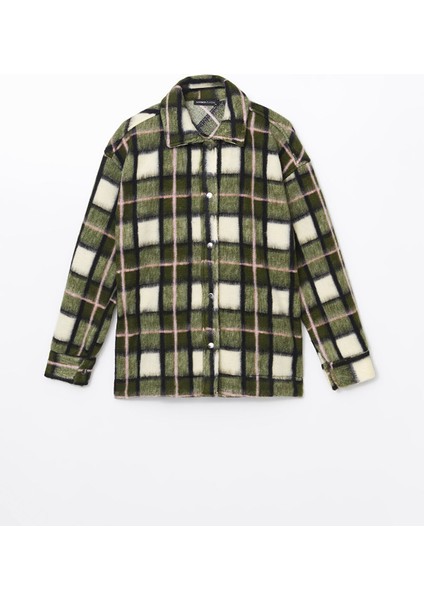 Yeni Sezon Desenli Oversize Kadın Pelüş Gömlek Ceket indirimleri