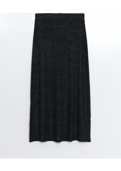 Yeni Sezon Beli Lastikli Desenli Kadın Etek indirimleri