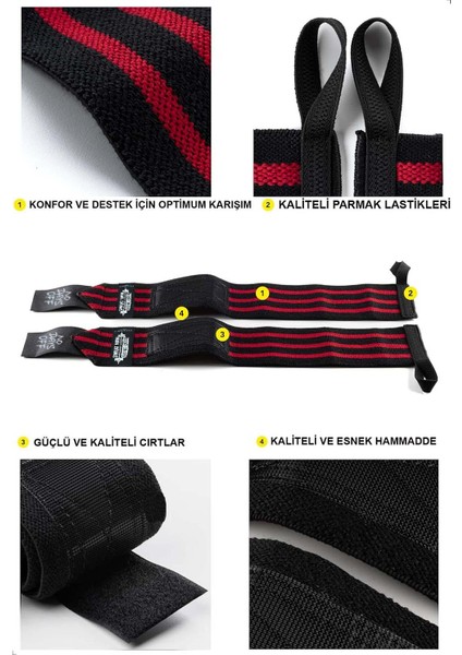 Fitness Bilekliği Crossfit Pro Ağırlık Bilekliği Wrist Wraps Fitness Bilek Koruyucu Destek Bilekliği