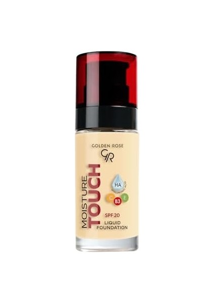 Golden Rose Moisture Touch Liquid Foundation SPF20 No: 101 Nemlendirici Etkili Fondöten