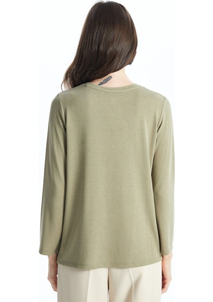 Yeni Sezon Bisiklet Yaka Desenli Kadın Bluz indirimleri