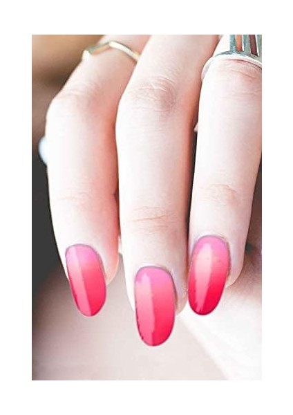 Artikel Pembe - Kırmızı Ombre Tırnak Dövmesi, Tırnak Tattoo, Nail Art, Tırnak Sticker, Nail Sticker fiyatları