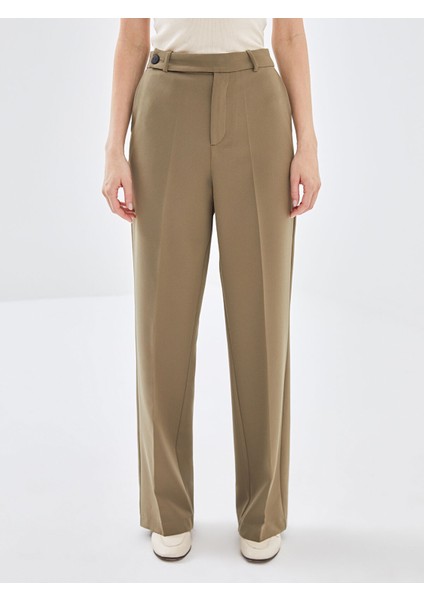 Yeni Sezon Standart Fit Geniş Paça Kadın Pantolon fiyatları