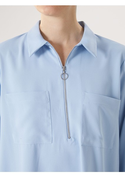 Yeni Sezon Gömlek Yaka Aerobin Kadın Bluz modelleri