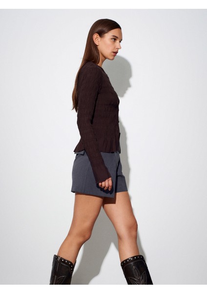 50926 Düğmeli Gipeli Top-Koyu Kahve modelleri