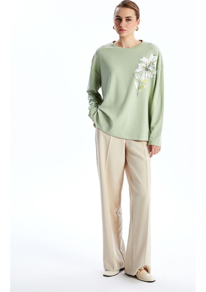 Yeni Sezon Bisiklet Yaka Çiçekli Kadın Bluz fiyatları