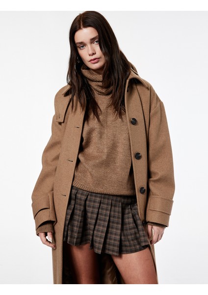 x Şahika Ercümen - Pileli Mini Ekose Etek fiyatları