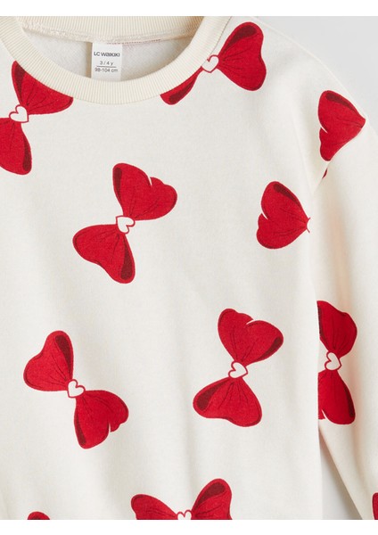 Yeni Sezon Bisiklet Yaka Kız Çocuk Sweatshirt modelleri