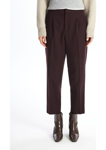 Yeni Sezon Beli Lastikli Düz Gabardin Kadın Pantolon fiyatları