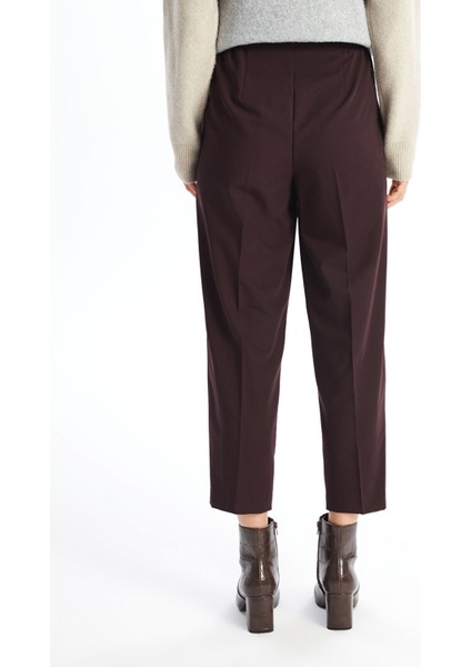 Yeni Sezon Beli Lastikli Düz Gabardin Kadın Pantolon fırsatları