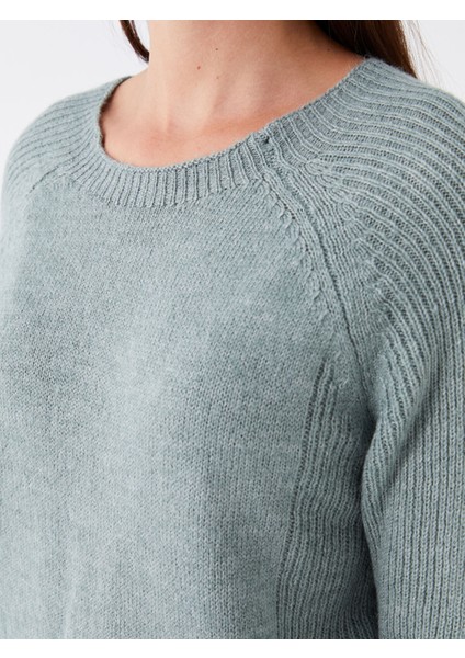 Yeni Sezon Bisiklet Yaka Düz Uzun Kollu Kadın Triko Kazak modelleri