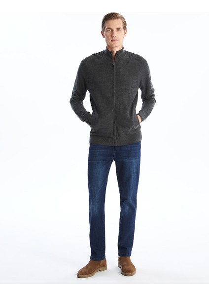 Yeni Sezon Standart Kalıp Dik Yaka Erkek Triko Hırka fiyatları