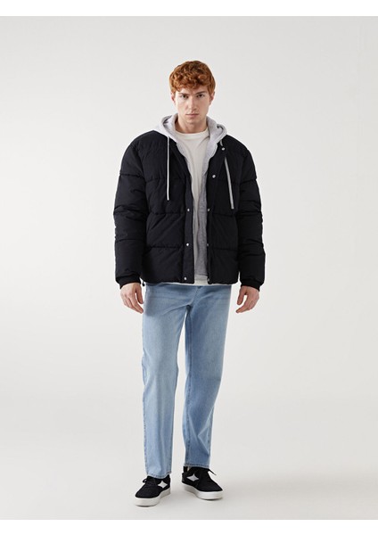 Yeni Sezon Rahat Kalıp Kapüşonlu Erkek Şişme Mont fiyatları