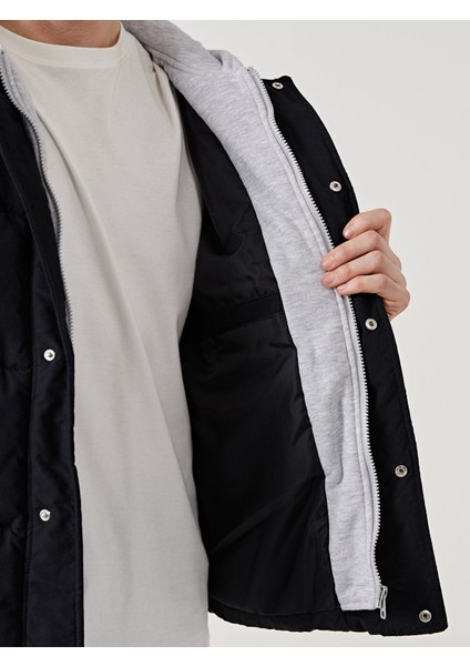 Yeni Sezon Rahat Kalıp Kapüşonlu Erkek Şişme Mont modelleri