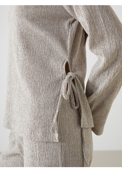 Yeni Sezon Bisiklet Yaka Dokulu Kadın Tişört modelleri