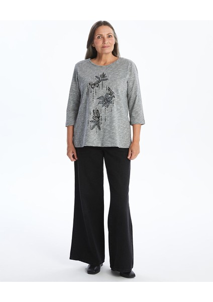 Yeni Sezon Bisiklet Yaka Baskılı Kadın Tişört fiyatları