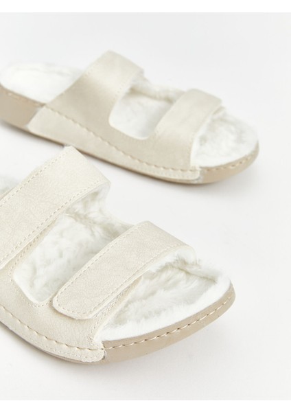 Yeni Sezon Cırt Cırtlı Çift Bantlı Kadın Terlik modelleri