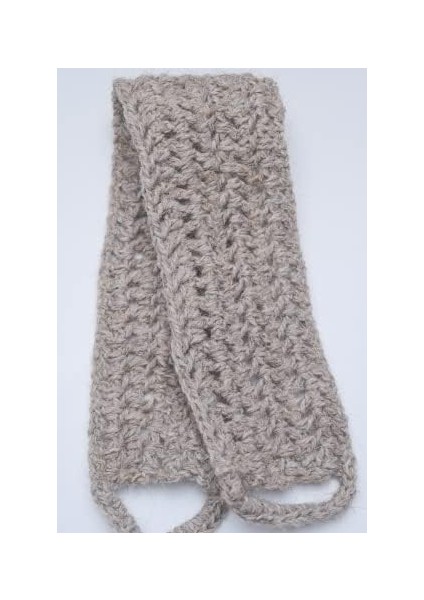 Keçi Kılı Sırt Lifi El Örmesi. 70 cm 11 cm Gri