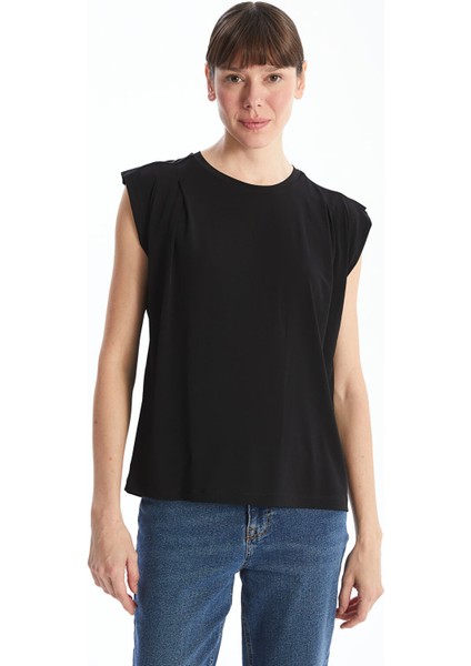 Yeni Sezon Bisiklet Yaka Kadın Bluz