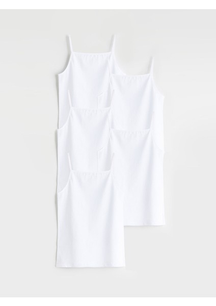 Yeni Sezon Kare Yaka Kız Çocuk Atlet 5'li