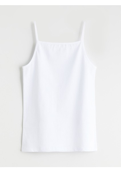 Yeni Sezon Kare Yaka Kız Çocuk Atlet 5'li modelleri