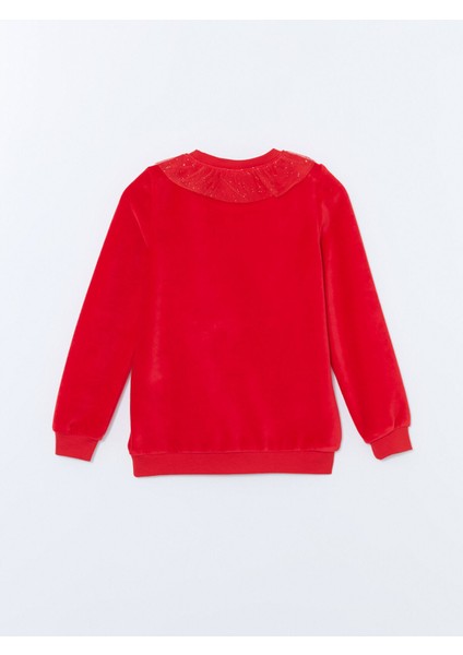 Yeni Sezon Yılbaşı Temalı Kadife Kız Çocuk Pijama Takımı fırsatları