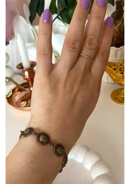 Yeşil Taşlı Bakır Bileklik fiyatları