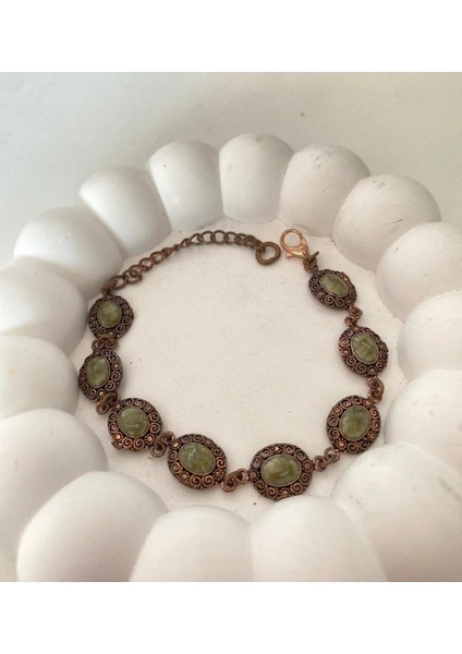 Yeşil Taşlı Bakır Bileklik fırsatları