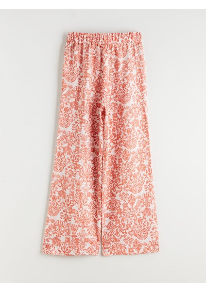 Yeni Sezon Beli Lastikli Desenli Kız Çocuk Pantolon fiyatları