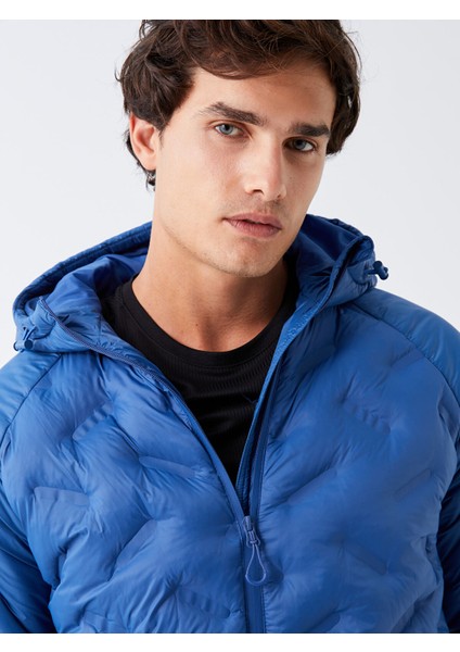 Yeni Sezon Standart Kalıp Kapüşonlu Erkek Şişme Mont modelleri