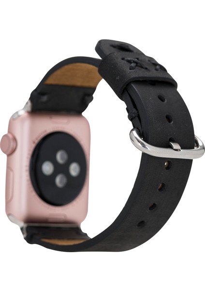 Apple Watch Uyumlu Deri Kordon Orfe 42-44-45MM G1 Siyah fiyatları