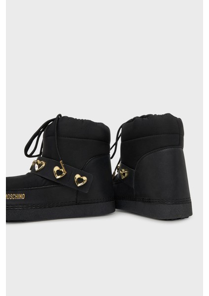 Logolu Kemer Detaylı Büzgülü Kar Botu Bayan Kar Botu JA24182G0NISD00A