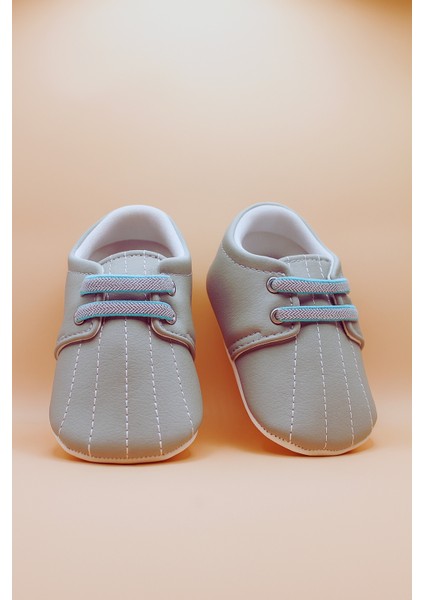 Nakışlı/lastikli Erkek Bebek Ayakkabısı