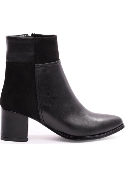 Topuklu Siyah Kadın Bot & Bootie 65-910