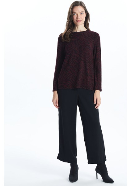 Yeni Sezon Bisiklet Yaka Desenli Kadın Bluz modelleri