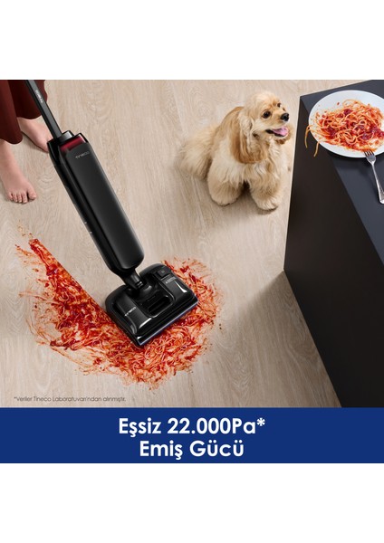 Floor One S9 Artist Neo Kablosuz Akıllı Islak Kuru Süpürge, Zemin Temizleyici Paspas, 22KPA Güçlü Emiş, iloop Akıllı Emiş, Hyperstretch 180° Yatırılabilir Tasarım fiyatları