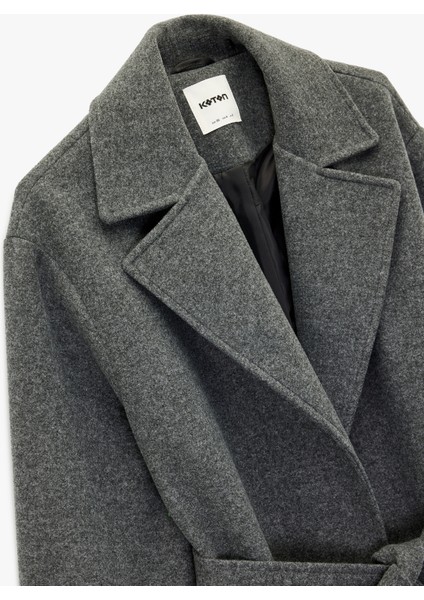 Kemerli Kaban Kaşe Uzun Kollu Cepli modelleri