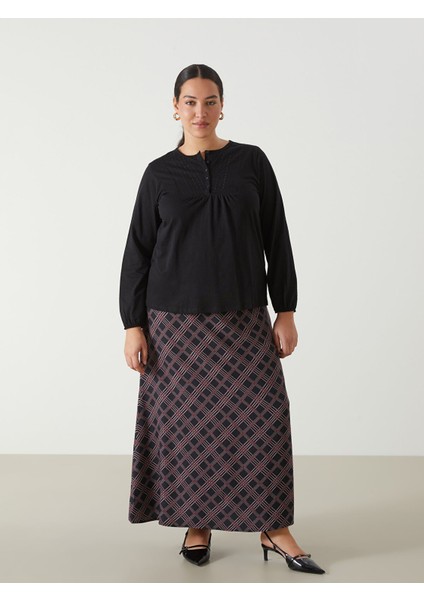 Yeni Sezon Beli Lastikli Desenli Kadın Etek fiyatları