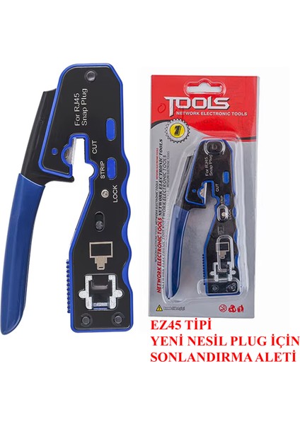 Yeni Nesil EZ45 Plug Sonlandırma El Aleti Tool