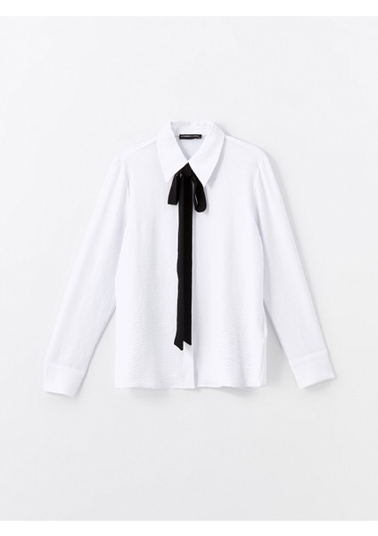 Yeni Sezon Fular Detaylı Kadın Gömlek indirimleri